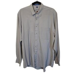 G.H. Bass Checkered Shirt Sz 16.5—classic fit, chest pocket, preppy staple